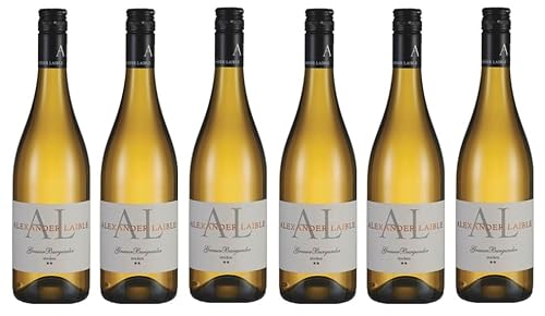 6x 0,75l - 2023er - Alexander Laible - Grauburgunder ** - Qualitätswein Baden - Deutschland - Weißwein trocken von Alexander Laible