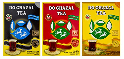 Do Ghazal SET 1500g- Earl Grey- Ceylon- Cardamom- Schwarzer Tee von Alghazaleen