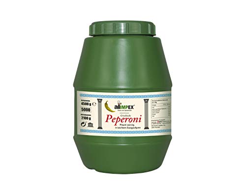 Alimpex Alimpex Original griechische Pepperoni pikant - mild - Füllmenge 4500 g (Abtropfgewicht 2100 g) von Alimpex