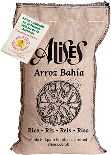 Alises - 1 Kg Paella - Reis Bahia D.O. Valencia - Spanischer Weißer Premium - Reis von Alises