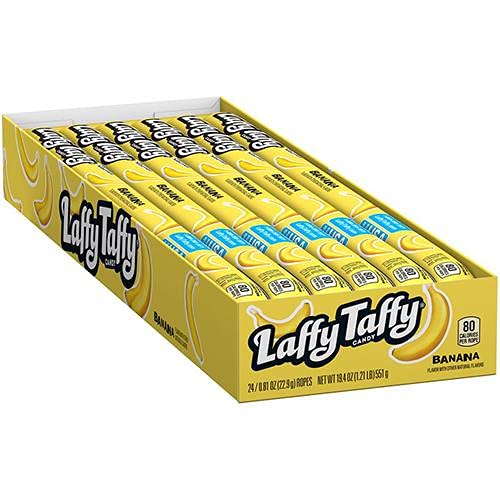 Laffy Taffy Seil, 24 Stück (Banane) von All City Candy