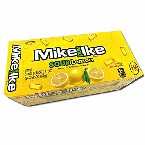 Mike and Ike Sour Lemon 2,2 l Box mit 24 Stück von All City Candy