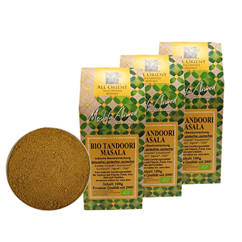 3x 100g BIO Tandoori Masala von All Orient Tee & Gewürze München