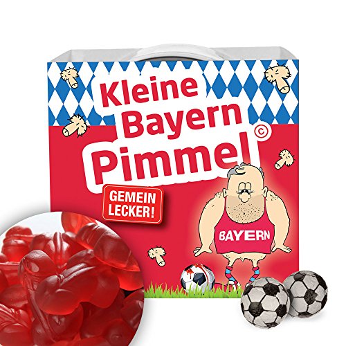 Münchner KLEINE PIMMEL | Gemein leckere Fruchtgummi für Bayern-Fans, inklusive Messlatte zum Lachen & Vergleichen | Dortmund, Schalke & alle Fußball-Fans Aufgepasst, so gemein kann Fußball Sein von ligakakao