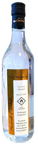 Neutral-Alkohol, Trinkalkohol, 96,3% Vol., zum Ansetzen von Likören von Allgäu-Brennerei Werkstatt des puren Genusses