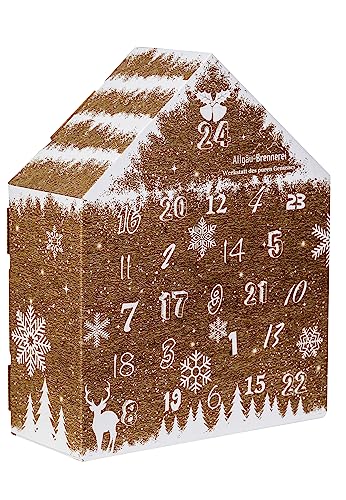 Schnaps-Adventskalender Kraftpapier-Optik - mit 24 feinen Schnäpsen und Likören aus dem Allgäu von Allgäu-Brennerei Werkstatt des puren Genusses