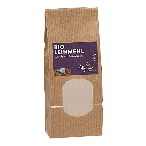 Allgäuer Ölmühle BIO Leinmehl, 2er Pack (2 x 500 g) von Allgäuer Ölmühle