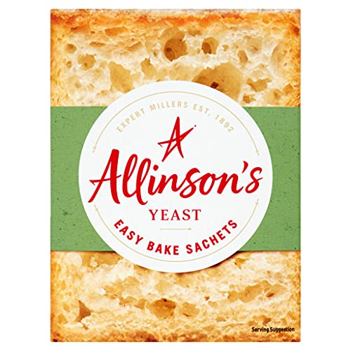 Allinson - Easy Bake Backhefe - Britisches Produkt - Für Brotbackautomaten und Handbacken - 6 x 7 Gramm von Allinson