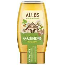 Akazienhonig in der Spenderflasche von Allos