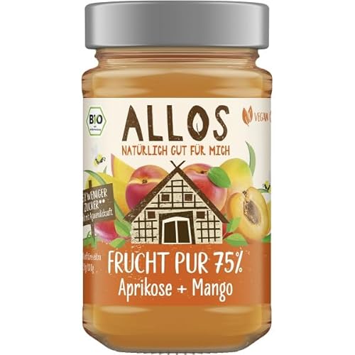 Allos Aprikosen-Mango-Fruchtaufstrich "Frucht Pur" (250 g) - Bio von Allos