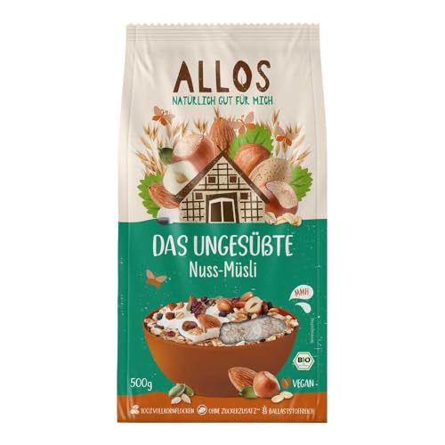 Allos Bio Das Ungesüßte Nuss-Müsli (6 x 500 gr) von Allos