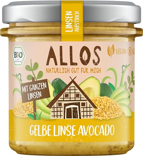 Allos Bio Linsen Aufstrich Gelbe Linse Avocado (2 x 140 gr) von Allos