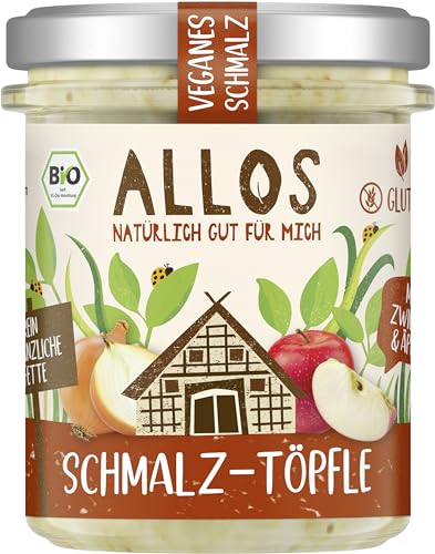 Allos Bio Schmalz-Töpfle mit Zwiebeln und Äpfeln (1 x 150 gr) von Allos