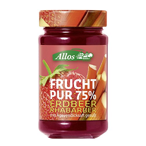 Allos Erdbeer-Rhabarber-Fruchtaufstrich "Frucht Pur" (250 g) - Bio von Allos