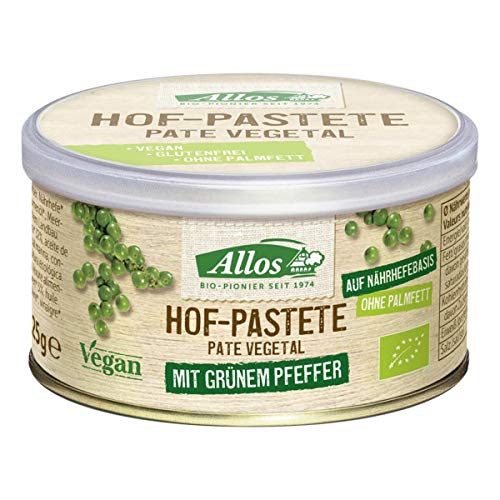 Allos - Hof-Pastete Grüner Pfeffer - 125 g - 12er Pack von Allos