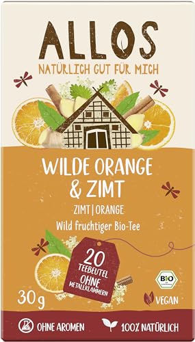 Allos Kräutertee "Wilde Orange & Zimt" im Beutel (30 g) - Bio von Allos