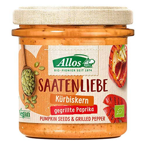 Allos - Saatenliebe Kuerbiskerne gegrillte Paprika Aufstrich - 135 g - 6er Pack von Allos