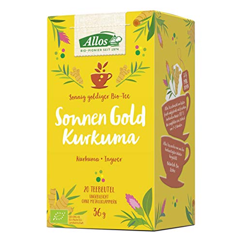 Allos - Sonnen Gold Kurkuma Tee - 36 g - 4er Pack von Allos