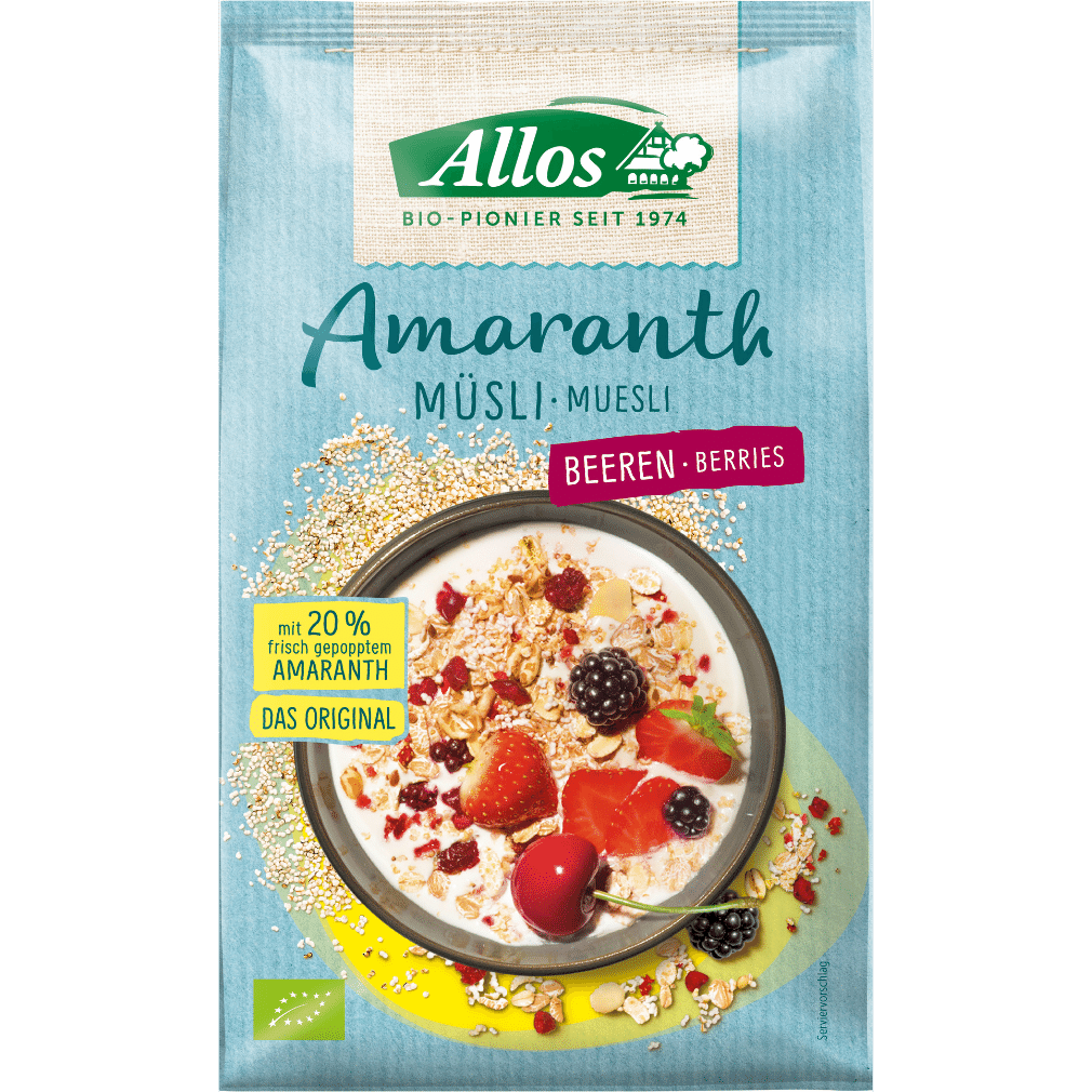 Bio Amaranth Beeren Müsli von Allos