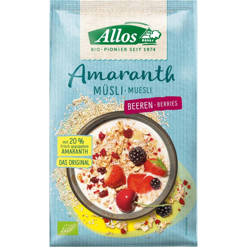 Bio Amaranth Beeren Müsli von Allos