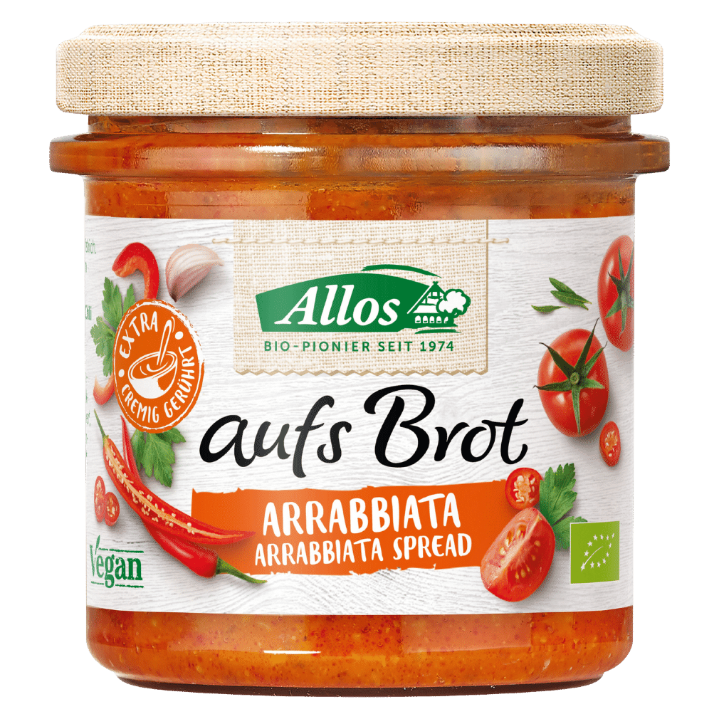 Bio Aufs Brot Arrabiata von Allos