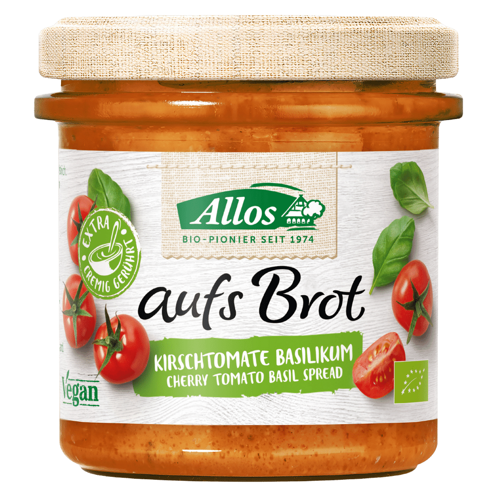 Bio Aufs Brot Kirschtomate Basilikum von Allos