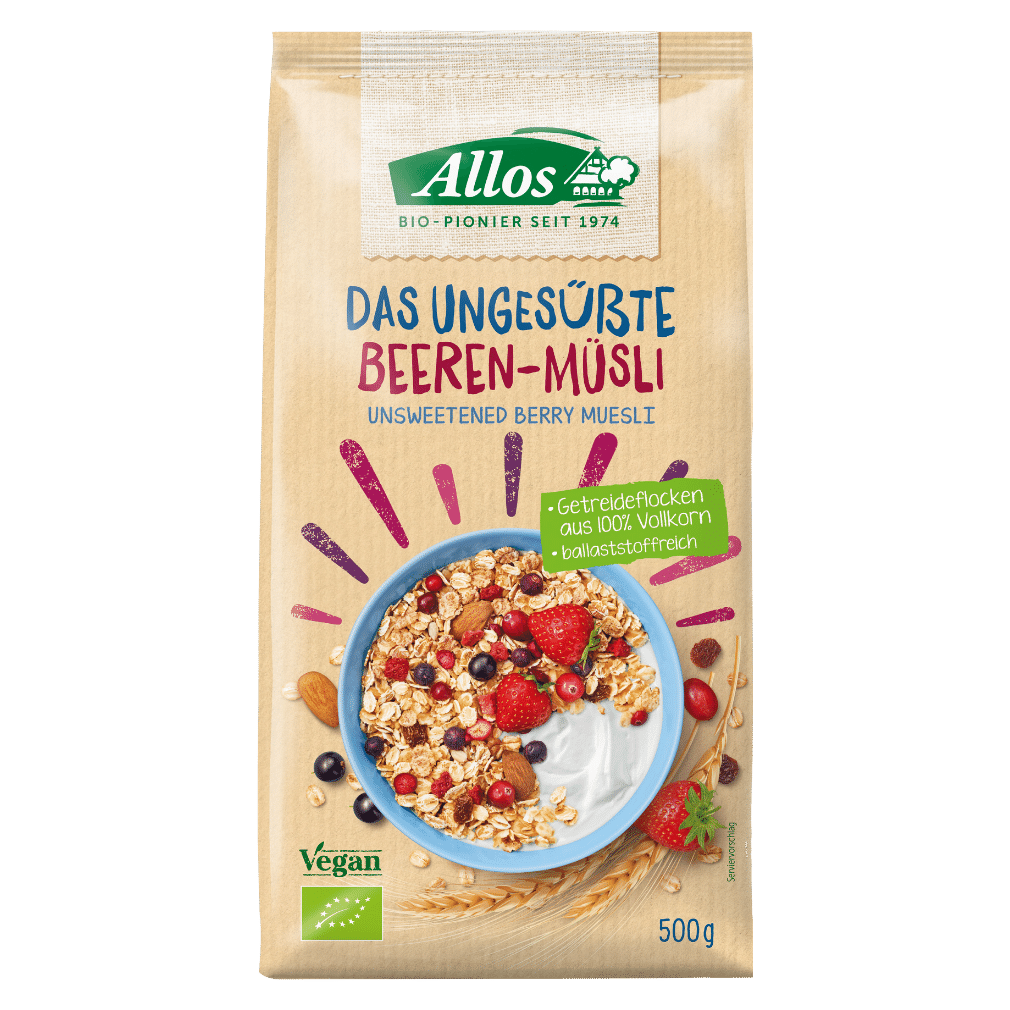 Bio Das Ungesüßte Beeren-Müsli von Allos