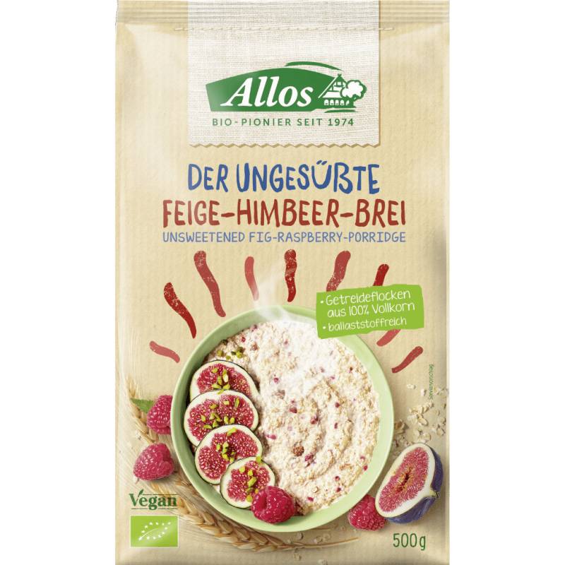 Bio Das Ungesüßte Feige-Himbeer-Porridge von Allos