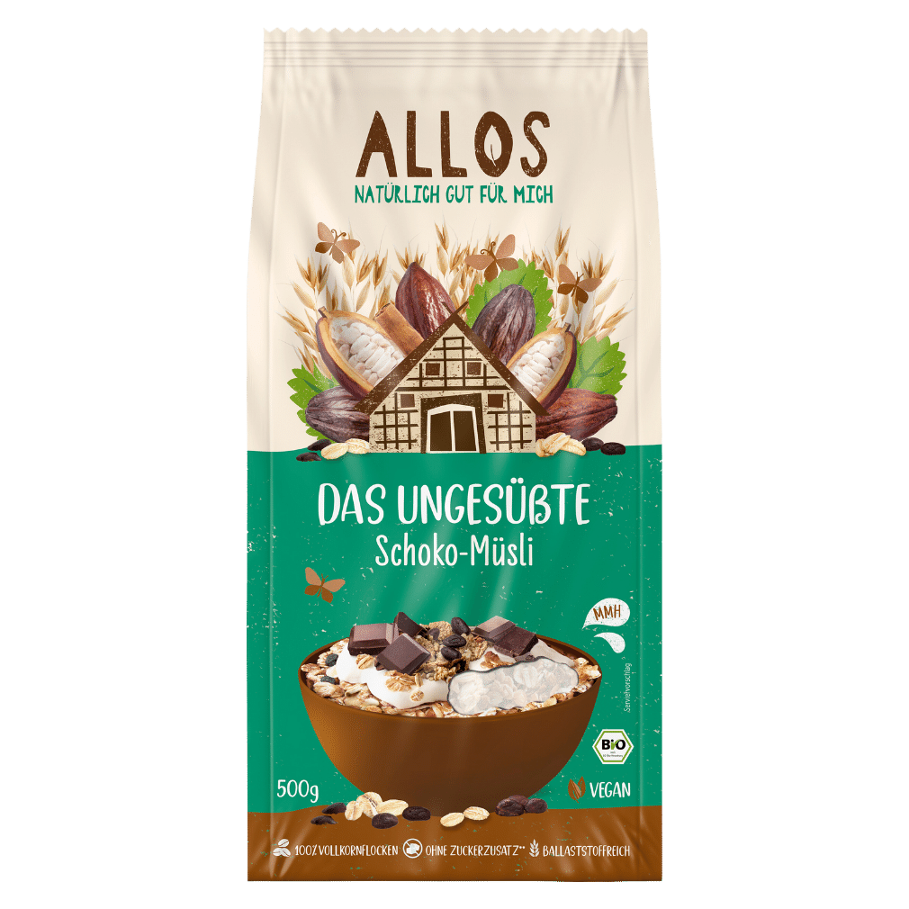 Bio Das Ungesüßte Schoko-Müsli von Allos