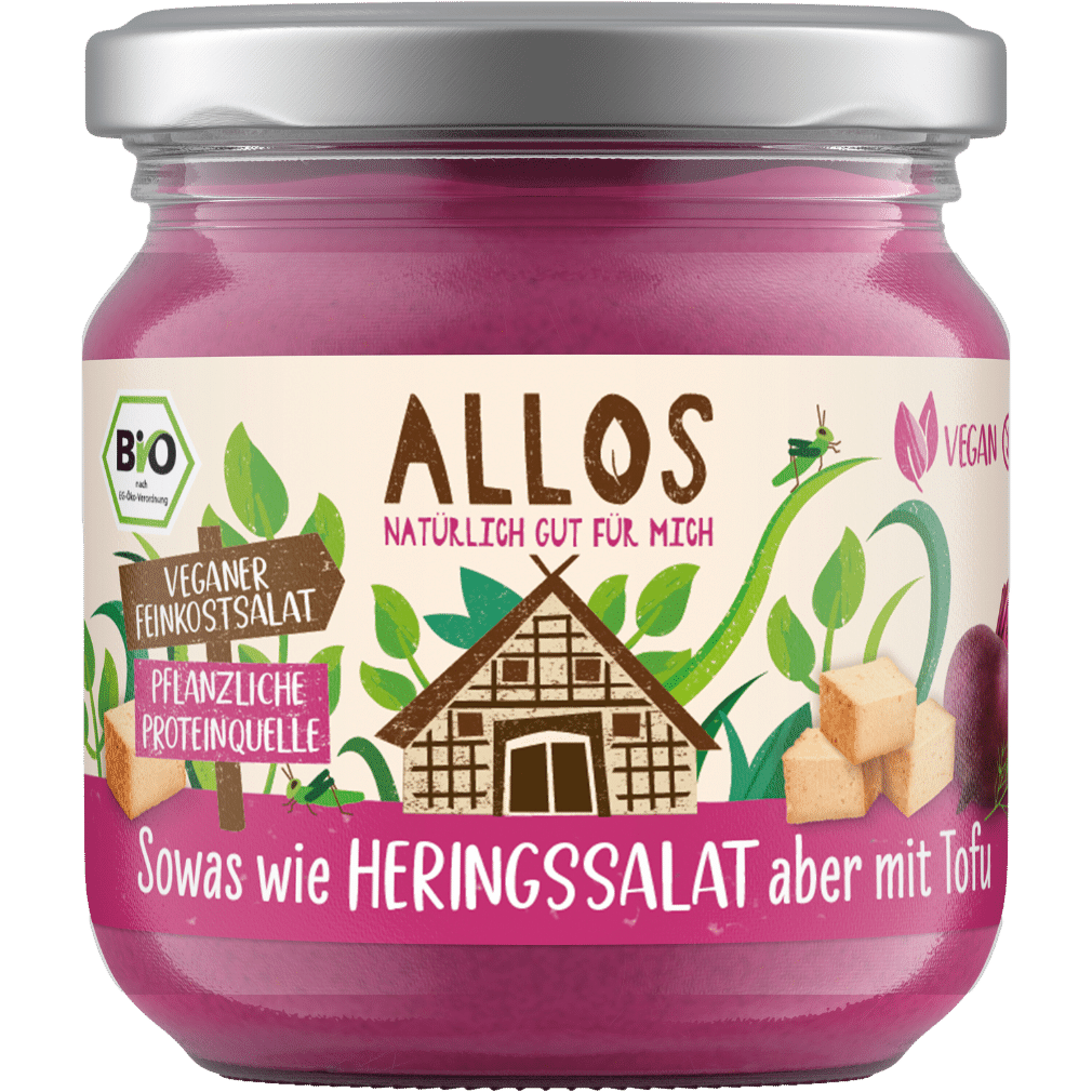 Bio Feinkostsalat wie Hering von Allos