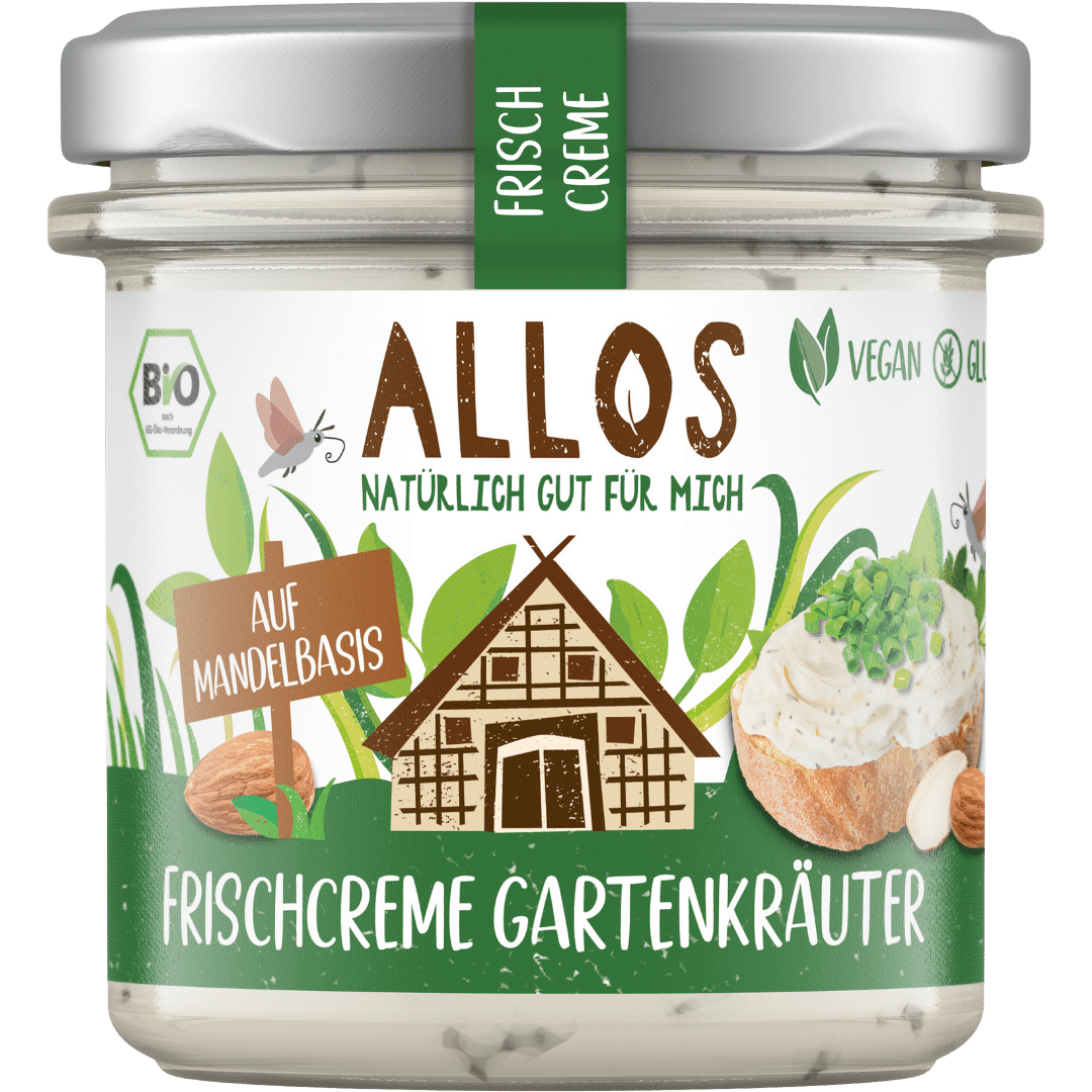 Bio Frischcreme Gartenkräuter MHD 02.02.2025 von Allos