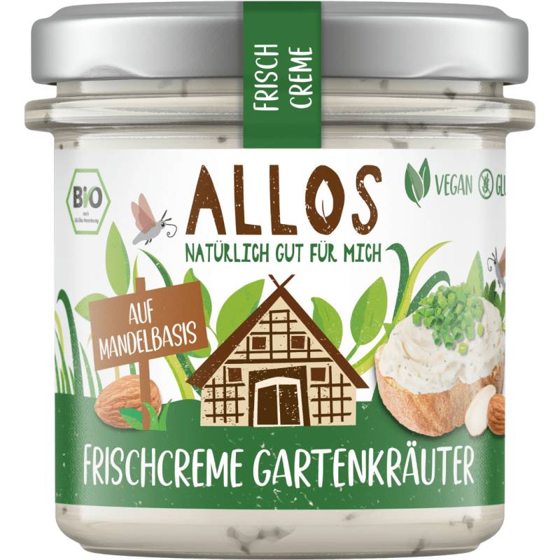 Bio Frischcreme Gartenkräuter MHD 02.02.2025 von Allos