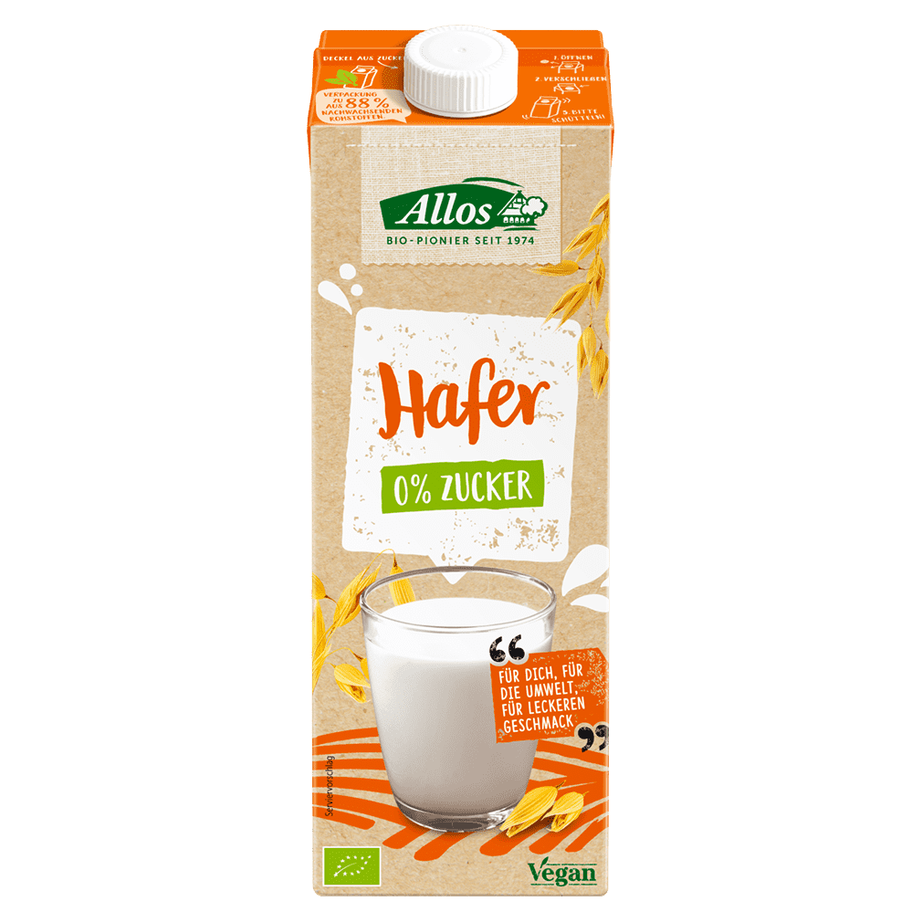 Bio Hafer Drink 0% Zucker von Allos