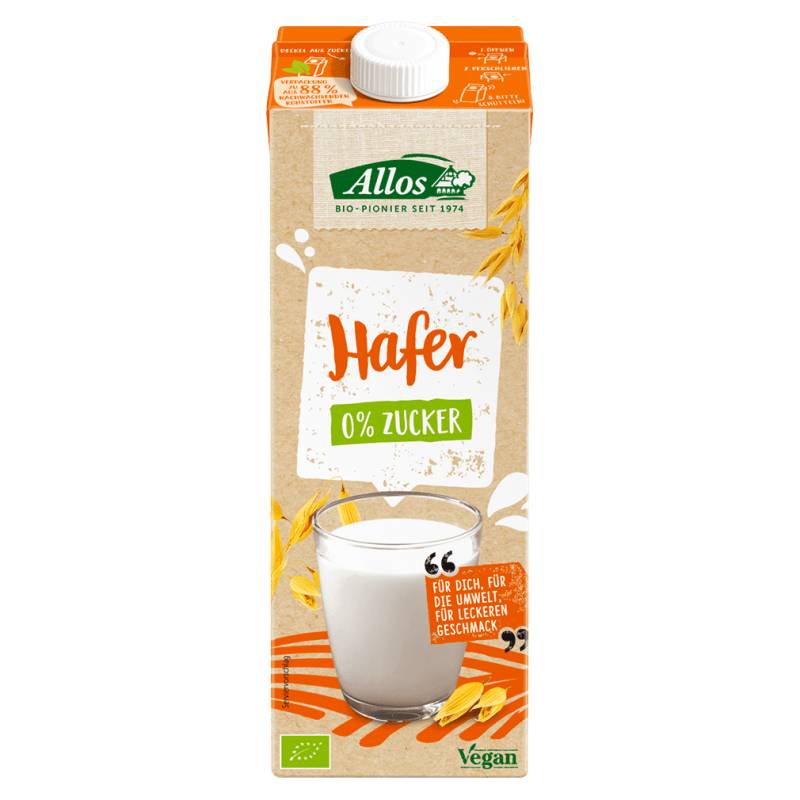 Bio Hafer Drink 0% Zucker von Allos