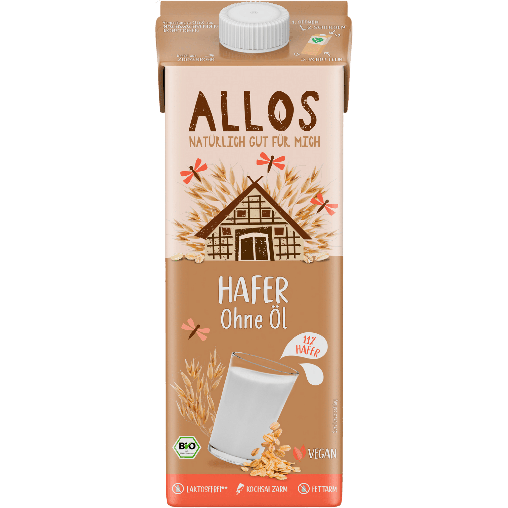 Bio Haferdrink fettarm von Allos