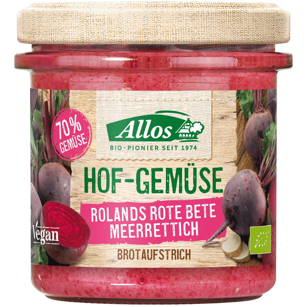 Bio Hof-Gemüse Rolands Rote Beete-Meerrettich von Allos