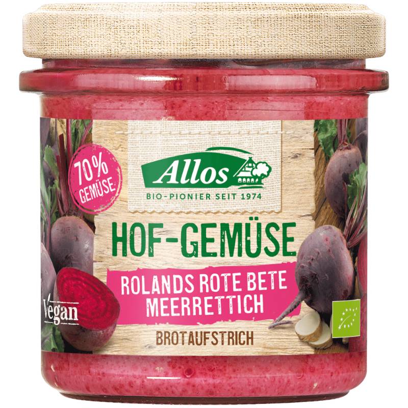 Bio Hof-Gemüse Rolands Rote Beete-Meerrettich von Allos