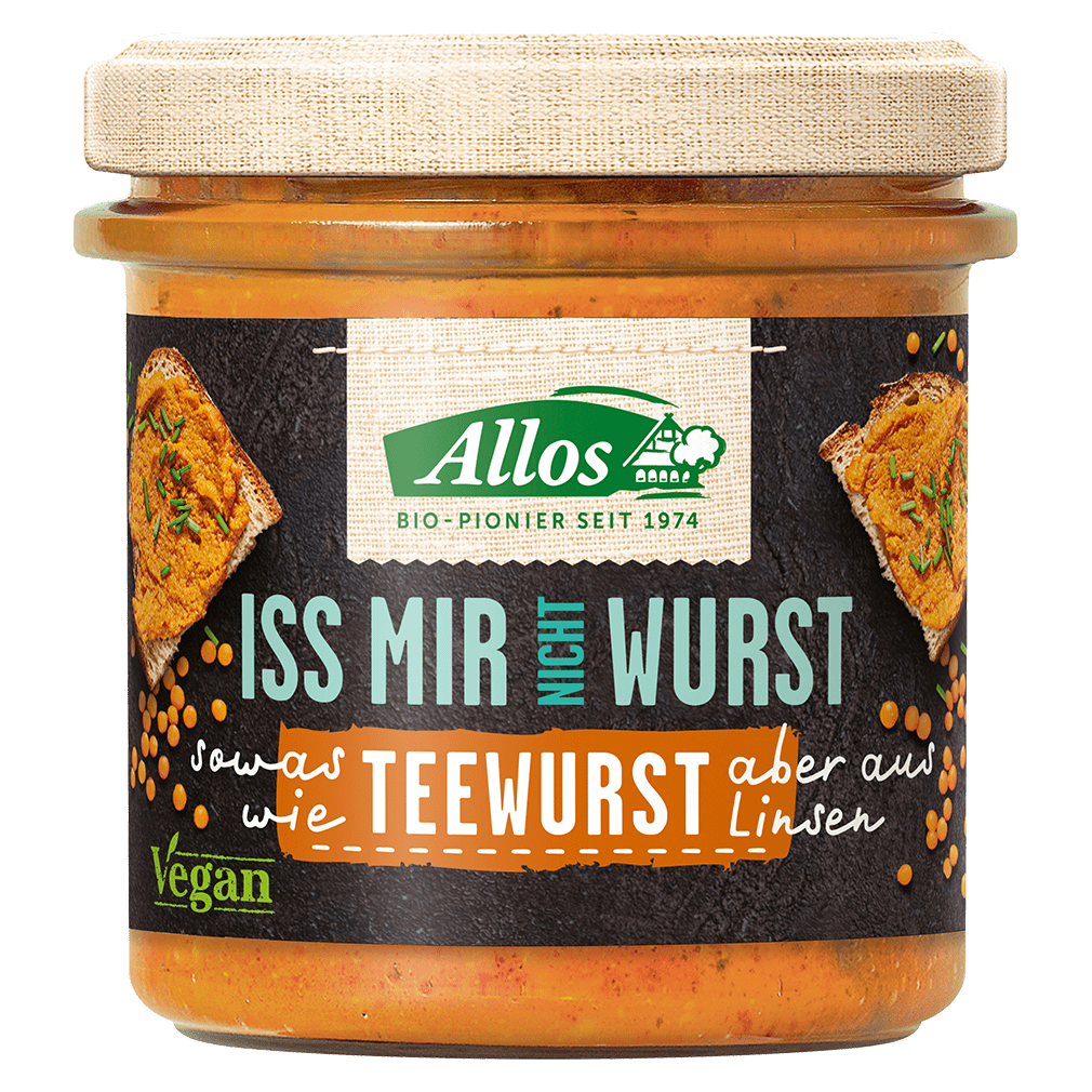 Bio Iss mir nicht Wurst, Teewurst von Allos