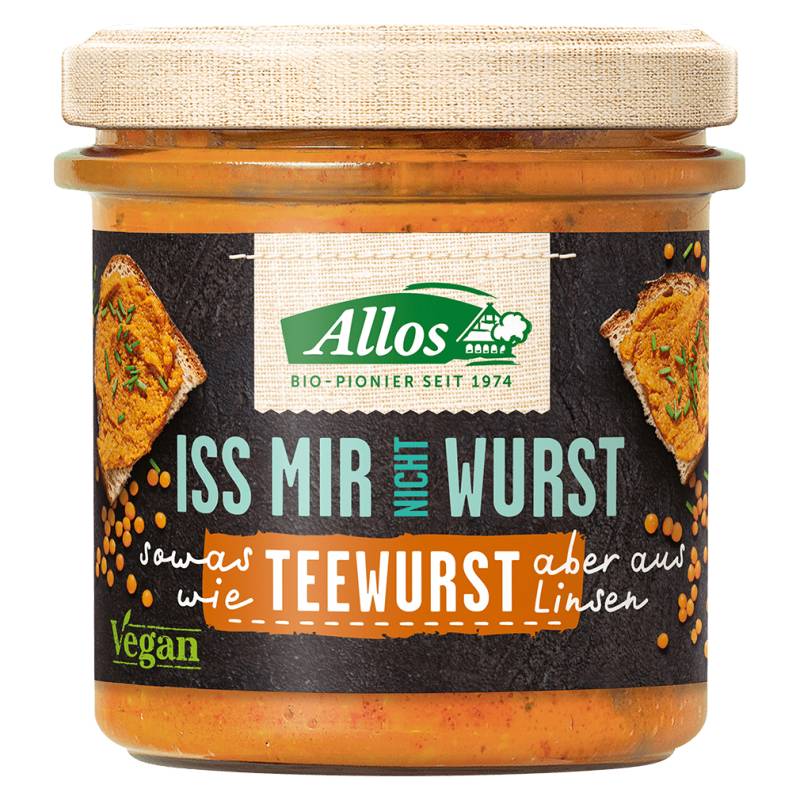 Bio Iss mir nicht Wurst, Teewurst von Allos