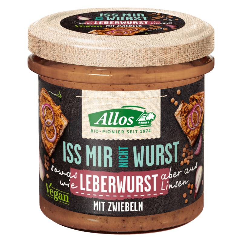 Bio Iss mir nicht Wurst Leberwurst mit Zwiebel von Allos