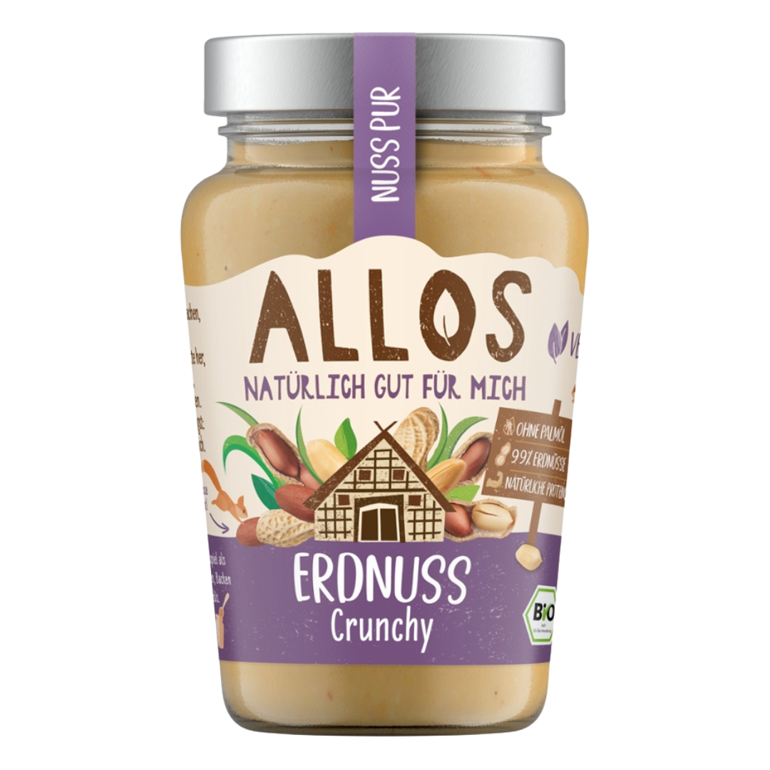 Bio Nuss Pur Erdnuss Crunchy von Allos