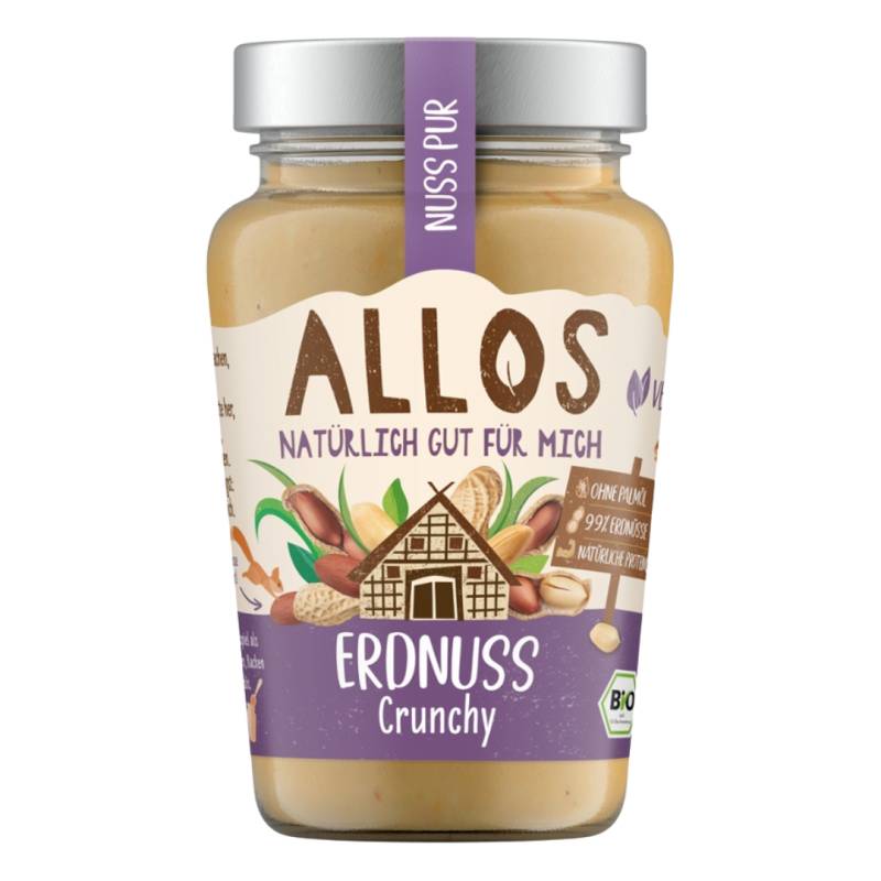 Bio Nuss Pur Erdnuss Crunchy von Allos