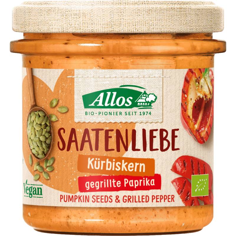 Bio Saatenliebe Kürbiskerne gegrillte Paprika von Allos