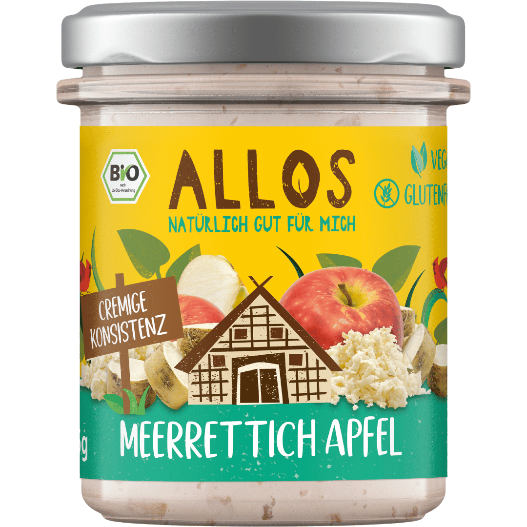 Bio Streichgenuss Meerrettich Apfel von Allos