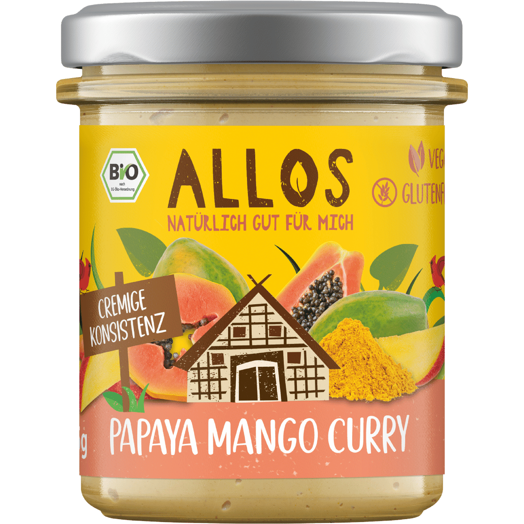 Bio Streichgenuss Papaya Mango Curry von Allos