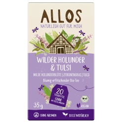 Kräutertee Wilder Holunder & Tulsi im Beutel von Allos