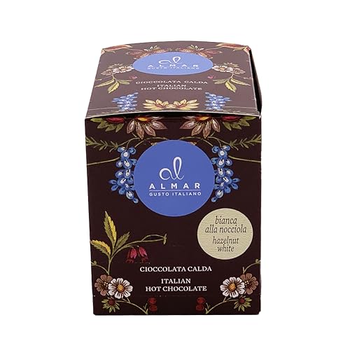 Almar Cortina Single Portion Hot Chocolate 15 x 30 g 22 Flavours - White Hazelnut Flavour von Almar