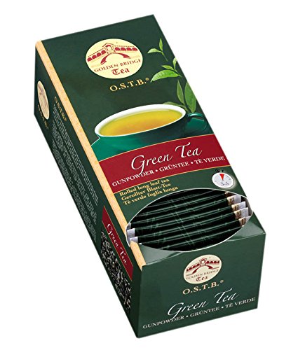 Almar Golden Bridge Premium Tea O.S.T.B - Green Tea Gunpowder BIO - 30 Teefilter, 66 g von Almar