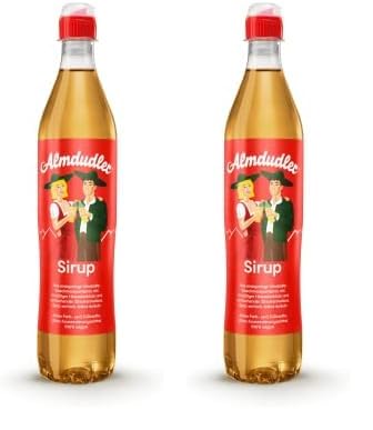 Almdudler Alpenkräuter Sirup – 1 x 700 ml Getränkesirup - ergibt ca. 7 Liter Kräuterlimonade - für Limonade mit Kräutergeschmack (Packung mit 2) von Almdudler