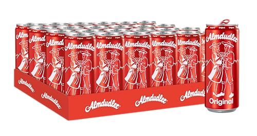 Almdudler Original Alpenkräuterlimonade (24 x 0,33 l) - Limonade aus natürlichen Kräutern - Getränk im Vorratspack - Dose von Almdudler